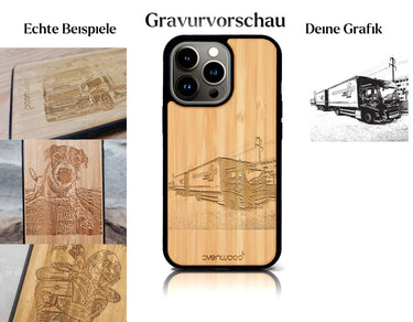 INDIVIDUELL iPhone 15 Pro Max Bambus-Kunststoff